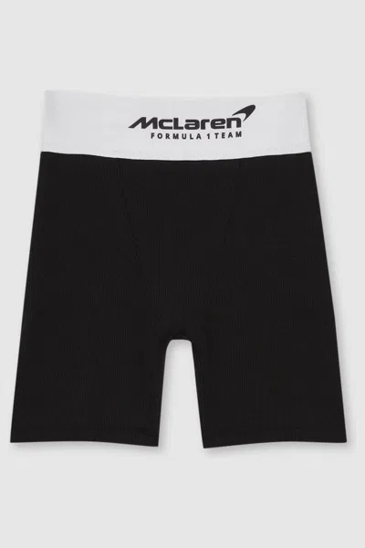 Reiss Mclaren Black Mclaren F1 Team Ribbed Cycle Shorts