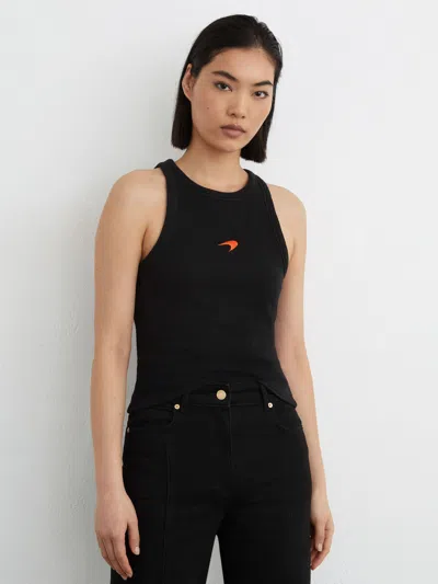 Reiss Mclaren Black Mclaren Racing Speedmark Waffle Vest