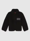 Reiss Mclaren Black Snoop 13-14 Yrs Unisex Fit Mclaren F1 Team Embroidered Fleece Jacket