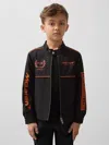 Reiss Mclaren Black Wanden 9-13 Yrs Unisex Fit Mclaren F1 Team Technical Logo Jacket