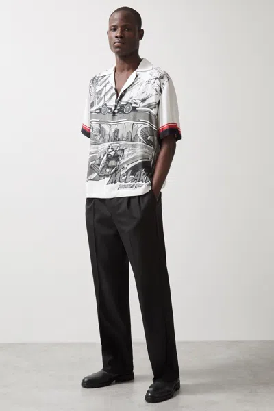 Reiss Mclaren Black/white Mclaren F1 Team Gp Shirt