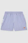 Reiss Mclaren Reiss Blue/white Lella Mclaren F1 Team Cotton Stripe Shorts