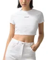 Reiss Mclaren Grace Cropped Tee In White