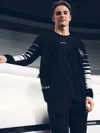 Reiss Mclaren Mclaren F1 Team Wool-cashmere Varsity Cardigan In Black