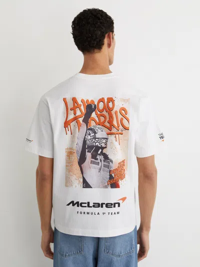 Reiss Mclaren Mclaren Racing Champion-print T-shirt In White
