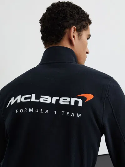 Reiss Mclaren Mclaren Racing Fleece Half-zip Top Unisex-fit In Blue