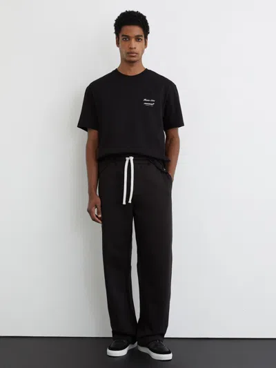 Reiss Mclaren Mclaren Racing Motif Drawstring Joggers In Black