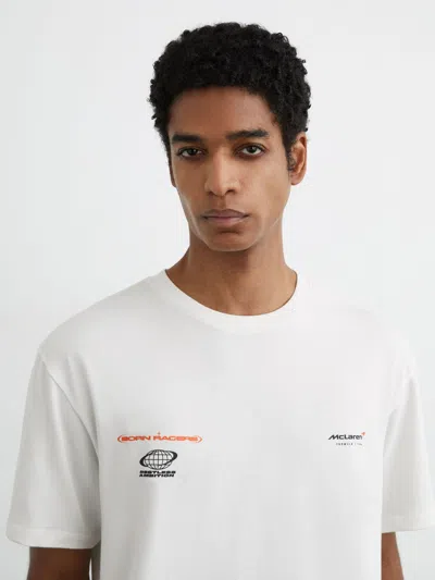 Reiss Mclaren Mclaren Racing Relaxed Logo T-shirt Unisex-fit In White