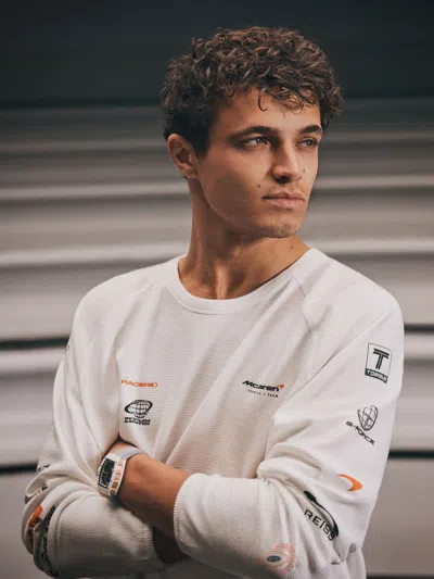 Reiss Mclaren Mclaren Racing Relaxed Waffle T-shirt Unisex-fit In White