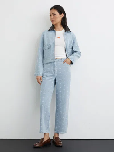 Reiss Mclaren Mclaren Racing Straight-leg Speedmark Jeans In Blue