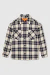 Reiss Mclaren Navy/off White Mclaren F1 Team Check Logo Overshirt