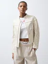 Reiss Mclaren Off White Mclaren F1 Team Leather Biker Jacket