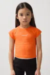 Reiss Mclaren Orange 3-9 Yrs Mclaren F1 Team Cropped Logo T-shirt