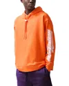 Reiss Mclaren Oversized Fit Racing Printed Hoodie In Papaya Orange