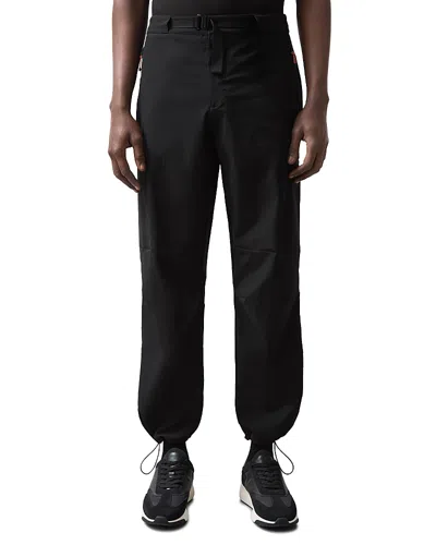 Reiss Mclaren Paddock Belted Technical Cargo Trousers In Black