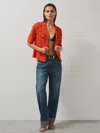 Reiss Mclaren Papaya Mclaren F1 Team Speedmark Crochet Shirt In Orange
