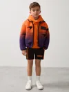 Reiss Mclaren Papaya Orange/purple 9-13 Yrs Unisex Fit Mclaren F1 Team Ombré Fleece Jacket