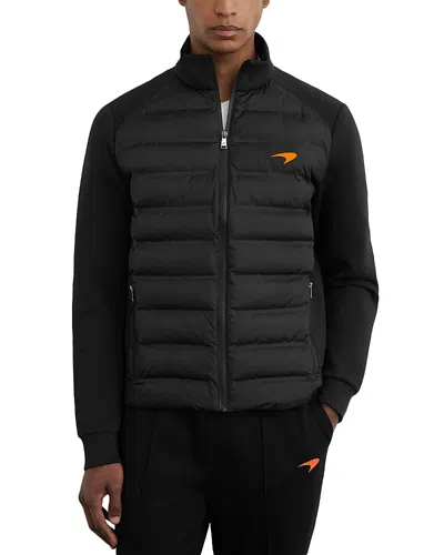 Reiss Mclaren Regular Fit Quilted Jacket In Black