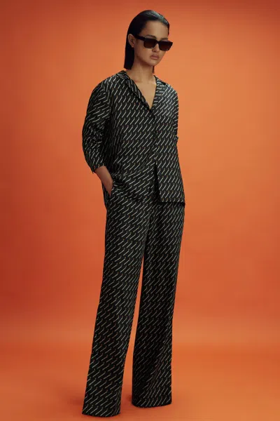 Reiss Mclaren X Mclaren F1 Team Black Multi Mclaren F1 Silverstone Wide Leg Drawstrings