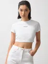 Reiss Mclaren White Mclaren F1 Team Cropped Logo T-shirt