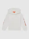 Reiss Mclaren White 13-14 Yrs Mclaren F1 Team Cotton Logo Hoodie Unisex Fit