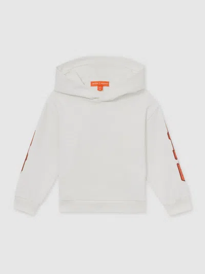 Reiss Mclaren White 13-14 Yrs Mclaren F1 Team Cotton Logo Hoodie Unisex Fit