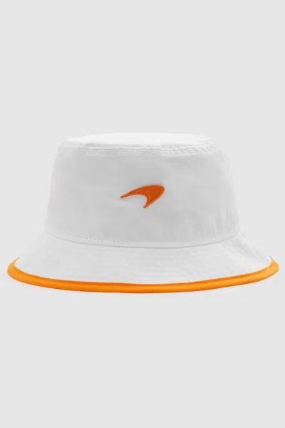 Reiss Mclaren X Mclaren F1 Team Bucket - X Mclaren F1 Team White Mclaren F1 Embroidered Bucket Hat, M