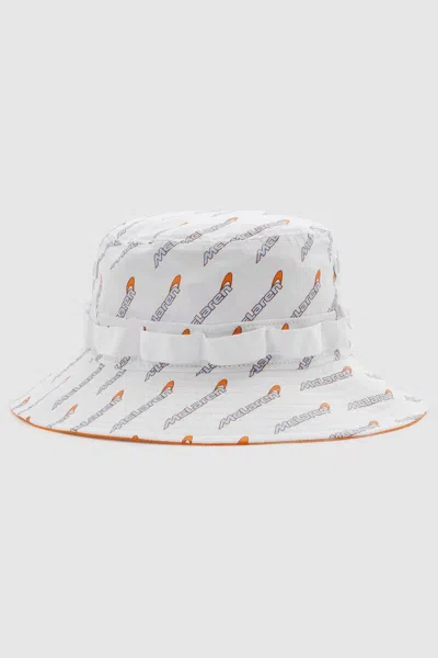 Reiss Mclaren X Mclaren F1 Team Bucket - X Mclaren F1 Team White Mclaren F1 Printed Bucket Hat, L