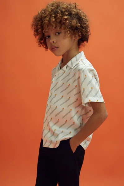 Reiss Mclaren X Mclaren F1 Team White Multi 3-9 Yrs Mclaren F1 Monte Carlo Cuban Collar Shirt