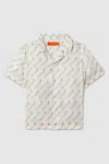 Reiss Mclaren X Mclaren F1 Team Carlo - X Mclaren F1 Team White Multi Teen Mclaren F1 Monte Carlo Cuban Collar Shi