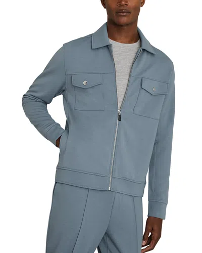REISS MEDINA INTERLOCK SHIRT JACKET