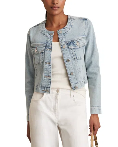 Reiss Medora Denim Jacket In Blue