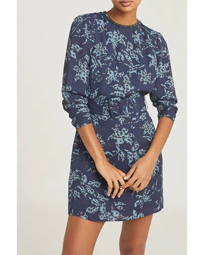 Reiss Melody Mini Dress In Blue