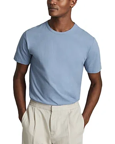 Reiss Bless Crewneck Short Sleeved Tee In Soft Blue