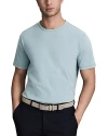 Reiss Melrose - Teal Cotton Crew Neck T-shirt, S