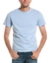 Reiss Airforce Blue Interlock Jersey Crew Neck T-shirt In Blue