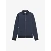 Reiss Mens Airforce Blue Flintoff Quilted Cotton-blend Jacket