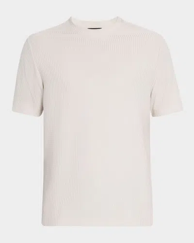 Reiss Men's Argon Stripe Textured Crewneck T-shirt