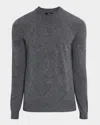 Reiss Men's Argyle Wool-blend Sweater In Mid Grey Melang