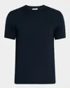 Reiss Mens Navy Bless Crewneck Cotton-jersey T-shirt