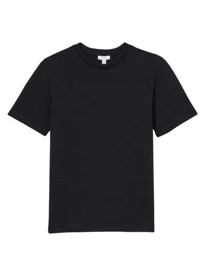 Reiss Men's Bradley Jersey Crewneck T-shirt In Blue