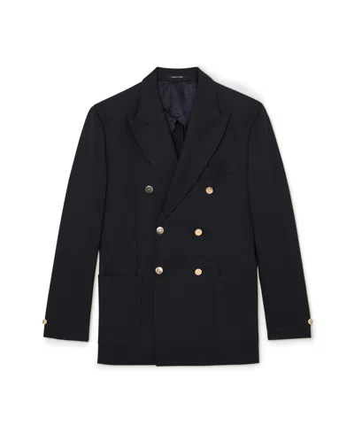 Reiss Men's Captain Peak Hopsack Blazer In Blue