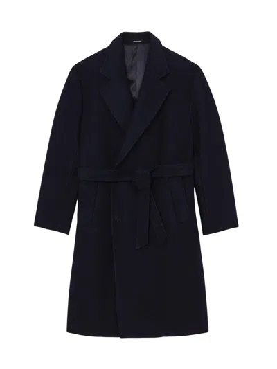 Reiss Men's Clavis Wool-blend Overcoat In Blue