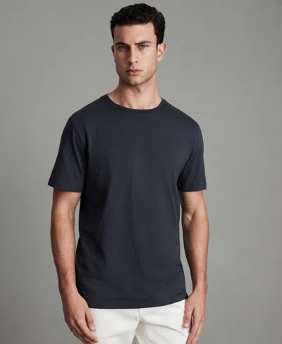Reiss Men's Cotton Crew Neck T-shirt In Blue