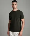 Reiss Men's Cotton Crew Neck T-shirt In Green