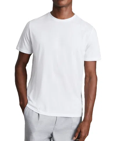 Reiss Men's Cotton Crew Neck T-shirt In White