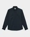 Reiss Navy Twin-pocket Button-through Overshirt In Navy