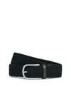 Reiss Men's Elmont Woven Belt In Black