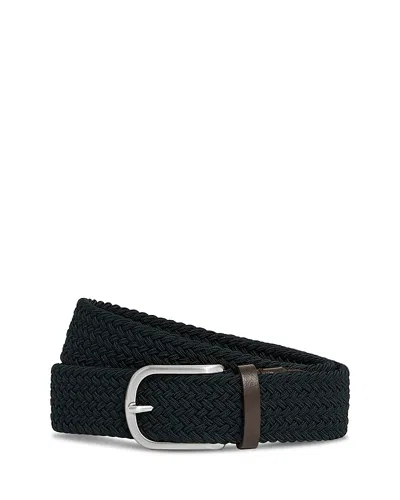 Reiss Men's Elmont Woven Belt In Black