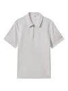 Reiss Men's Felix Quarter-zip Shirt In Silver